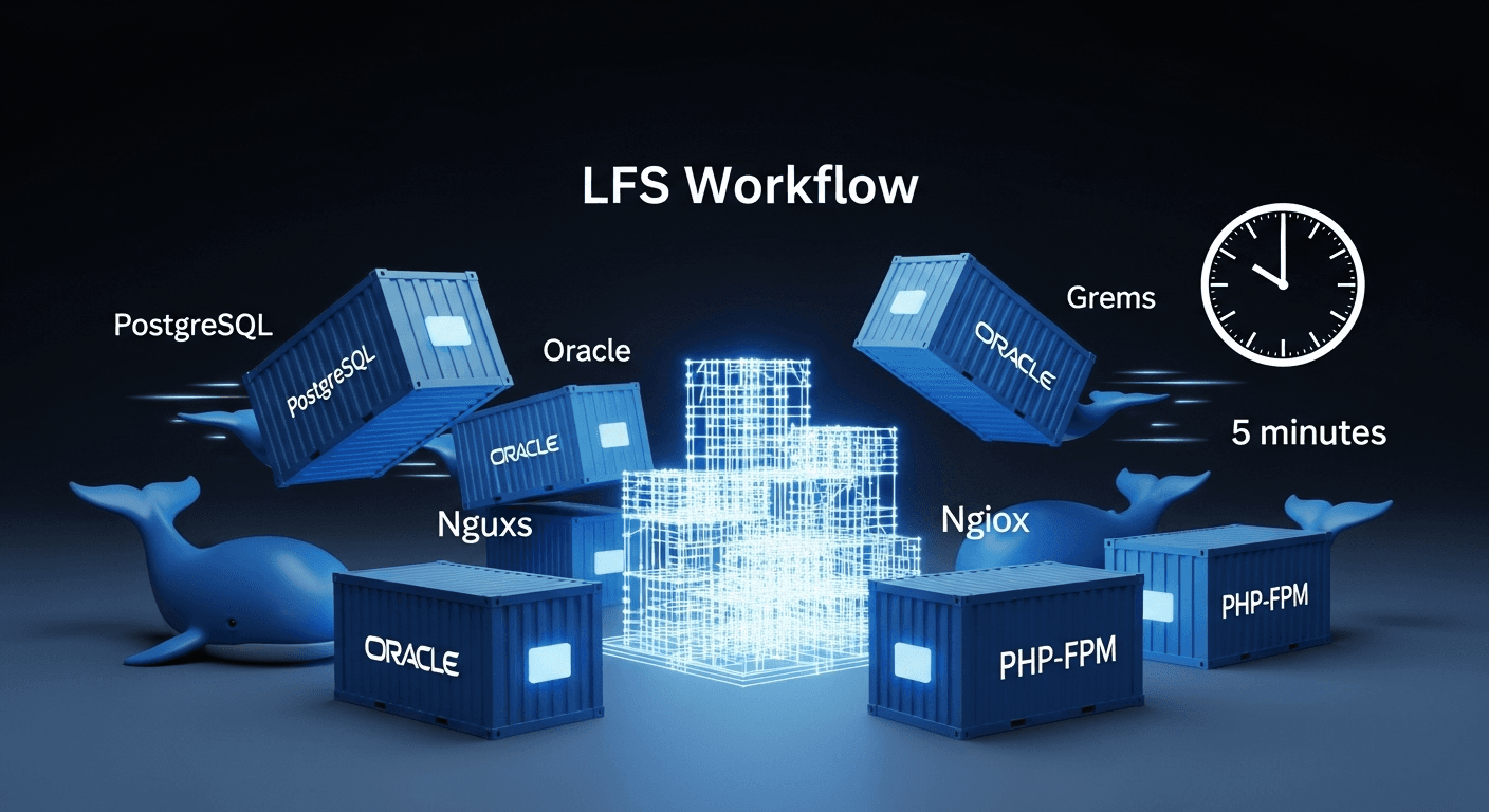 Розгорнути Enterprise-систему за 5 хвилин: Сила Docker в LFS Workflow
